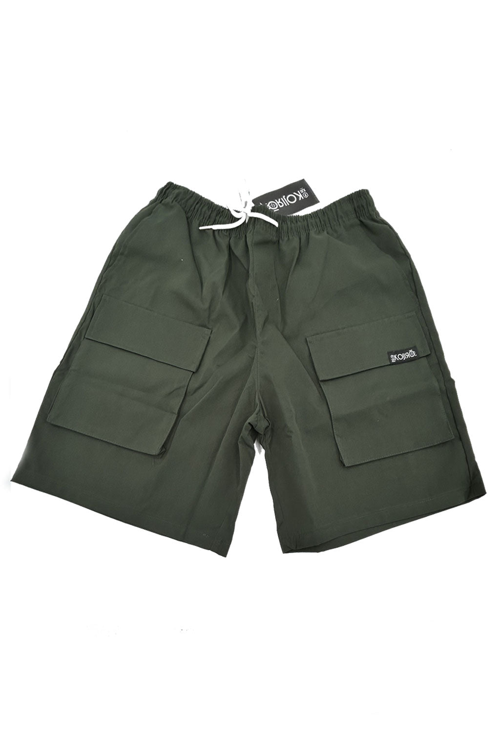 Shorts cargo noir & kaki KOJIRŌ